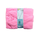 Solid Coral Fleece SPA Robe Bathrobe Women Bathrobe